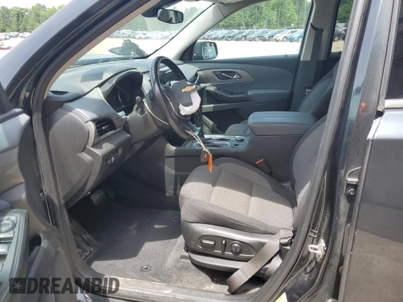 2020 Chevrolet Traverse LT Cloth with VIN 1GNERGKW7LJ324204, listed as a Copart auction lot 59526775 with 125,373 mi miles and Salvage title. Bid and sale history available at DreamBid. Image 7.