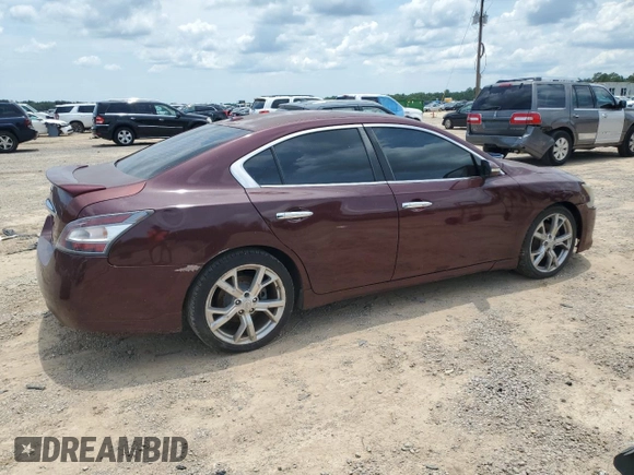 2012 Nissan Maxima S with VIN 1N4AA5AP2CC828778, listed as a Copart auction lot 62322405 with 187,768 mi miles and Clean title. Bid and sale history available at DreamBid. Image 3.