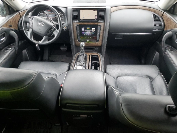 2021 Infiniti QX80 Luxe with VIN JN8AZ2AE3M9267803, listed as a Copart auction lot 55650725 with 55,544 mi miles and Salvage Title. Bid and sale history available at DreamBid. Image 8.