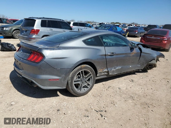 2022 Ford Mustang EcoBoost with VIN 1FA6P8TH6N5104725, listed as a Copart auction lot 46689865 with 48,796 mi miles and Salvage title. Bid and sale history available at DreamBid. Image 3.