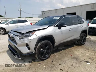 2019 Toyota RAV4 Hybrid XSE with VIN 2T3EWRFV8KW012147, listed as a Copart auction lot 58941985 with 29,096 mi miles and Salvage title. Bid and sale history available at DreamBid. Image 1.