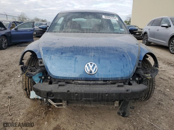 2017 Volkswagen Beetle 1.8T Fleet with VIN 3VWF17AT4HM619666, listed as a Copart auction lot 80062204 with 0 mi miles and Salvage Title. Bid and sale history available at carsss.com. Image 5.