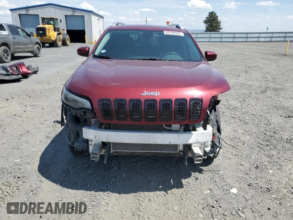 2019 Jeep Cherokee Latitude Plus with VIN 1C4PJMLXXKD250658, listed as a Copart auction lot 62199565 with 95,224 mi miles and Salvage title. Bid and sale history available at DreamBid. Image 5.