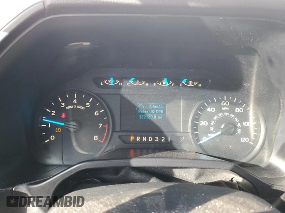 2016 Ford F-150 XL with VIN 1FTMF1C85GKE32895, listed as a Copart auction lot 47077455 with 122,129 mi miles and Salvage Title. Bid and sale history available at carsss.com. Image 9.