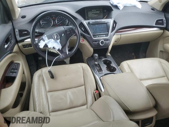 2014 Acura MDX Technology with VIN 5FRYD4H45EB033296, listed as a Copart auction lot 69706004 with 110,288 mi miles and Salvage title. Bid and sale history available at DreamBid. Image 8.