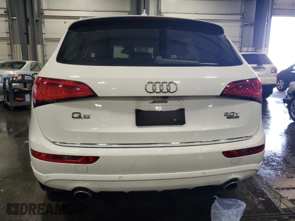 2015 Audi Q5 Premium Plus with VIN WA1LFAFP0FA127981, listed as a Copart auction lot 56475825 with 70,454 mi miles and Salvage title. Bid and sale history available at DreamBid. Image 6.