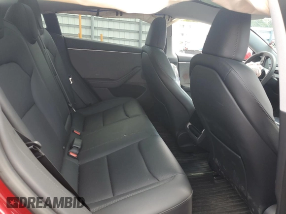 2025 Tesla Model 3 Long Range with VIN 5YJ3E1EA4SF897642, listed as a Copart auction lot 55498795 with 6,099 mi miles and Salvage title. Bid and sale history available at DreamBid. Image 11.