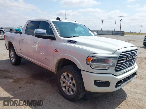 2022 Ram 2500 Laramie with VIN 3C6UR5FL0NG143918, listed as a IAAI auction lot 42373907 with 91,918 mi miles and . Bid and sale history available at DreamBid. Image 1.