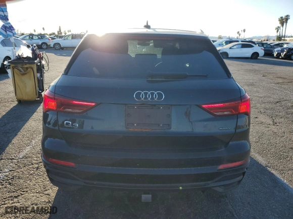 2022 Audi Q3 S line Premium Plus with VIN WA1EECF39N1111474, listed as a Copart auction lot 88317255 with 12,422 mi miles and Salvage Title. Bid and sale history available at carsss.com. Image 6.