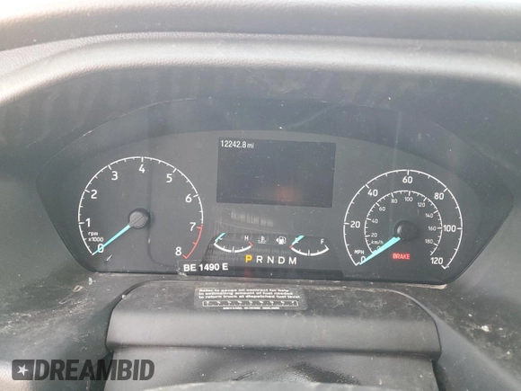 2024 Ford Transit Cargo with VIN 1FTBR1Y83RKA33591, listed as a Copart auction lot 47635895 with 12,242 mi miles and Salvage Title. Bid and sale history available at DreamBid. Image 9.