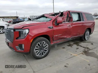 2023 GMC Yukon XL Denali Ultimate with VIN 1GKS2KKL1PR129803, listed as a Copart auction lot 42931415 with 55,586 mi miles and Salvage Title. Bid and sale history available at carsss.com. Image 1.