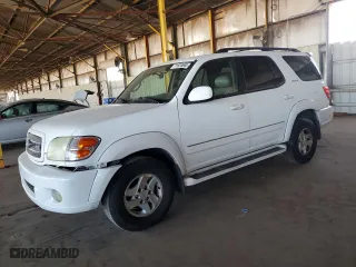 2002 Toyota Sequoia Limited with VIN 5TDZT38A72S107608, listed as a Copart auction lot 71520604 with 161,535 mi miles and Salvage Title. Bid and sale history available at carsss.com. Image 1.