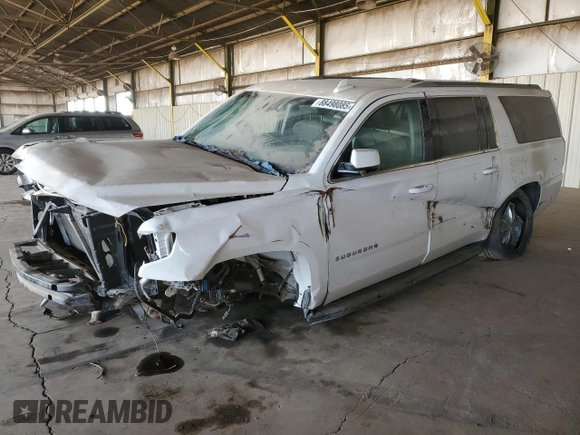 2015 Chevrolet Suburban LT z VIN 1GNSCJKC3FR585391, wystawiony jako Copart lot #88498085 z przebiegiem Nie podano mil oraz Szkoda całkowita • Salvage title. Historia ofert i sprzedaży dostępna na DreamBid. Obrazek 1.
