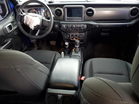 2019 Jeep Wrangler Unlimited Sport S with VIN 1C4HJXDG4KW599193, listed as a Copart auction lot 58918705 with 56,232 mi miles and Salvage title. Bid and sale history available at DreamBid. Image 8.