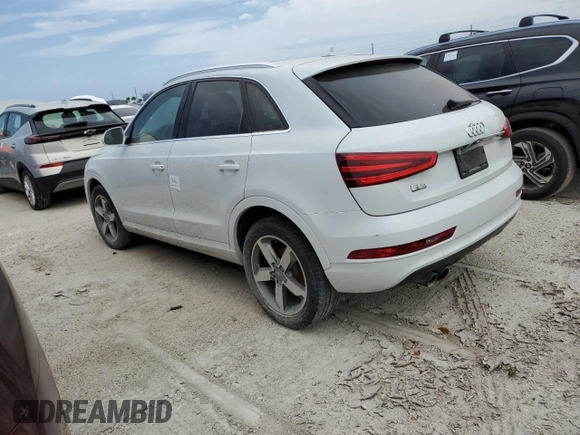 2015 Audi Q3 Prestige with VIN WA1FFCFS5FR013568, listed as a Copart auction lot 75421484 with Not provided miles and Salvage title. Bid and sale history available at DreamBid. Image 2.