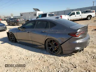 2021 Acura TLX Type S with VIN 19UUB7F0XMA000360, listed as a Copart auction lot 86607934 with 35,485 mi miles and Salvage Title. Bid and sale history available at carsss.com. Image 2.
