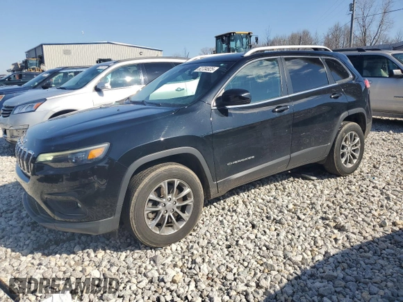 2021 Jeep Cherokee Latitude Lux with VIN 1C4PJMMX8MD104714, listed as a Copart auction lot 52734925 with 62,035 mi miles and Salvage title. Bid and sale history available at DreamBid. Image 1.