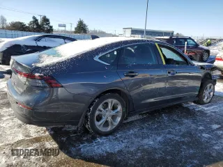 2023 Honda Accord Sedan LX with VIN 1HGCY1F21PA029145, listed as a Copart auction lot 45040155 with 37,713 mi miles and Salvage Title. Bid and sale history available at carsss.com. Image 3.