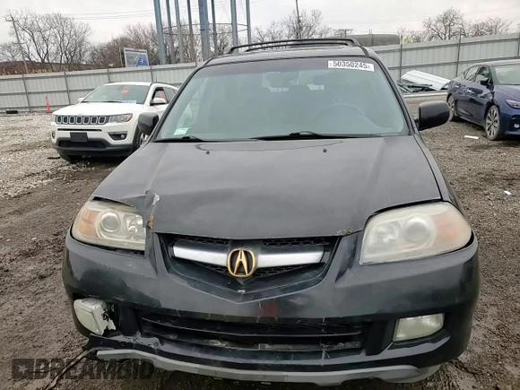 2004 Acura MDX Touring Pkg RES w/Nav with VIN 2HNYD18984H534505, listed as a Copart auction lot 50350245 with 165,774 mi miles and Salvage Title. Bid and sale history available at carsss.com. Image 12.
