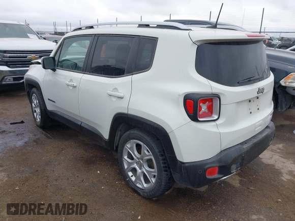 2018 Jeep Renegade Limited with VIN ZACCJADB1JPH47503, listed as a IAAI auction lot 41564796 with 91,226 mi miles and . Bid and sale history available at DreamBid. Image 3.