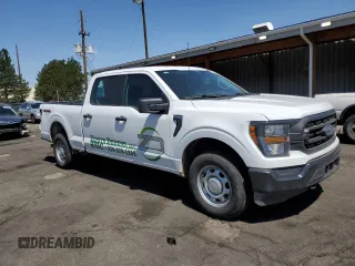 2023 Ford F-150 XL with VIN 1FTFW1E89PKD98613, listed as a Copart auction lot 61860785 with 25,568 mi miles and Salvage title. Bid and sale history available at DreamBid. Image 4.