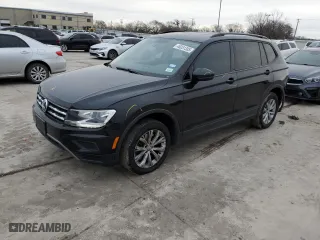 2018 Volkswagen Tiguan S with VIN 3VV1B7AX2JM121583, listed as a Copart auction lot 46051385 with 112,218 mi miles and Salvage Title. Bid and sale history available at carsss.com. Image 1.