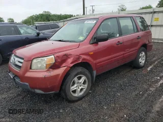 2006 Honda Pilot LX z VIN 2HKYF18176H536072, wystawiony jako Copart lot #56572125 z przebiegiem 175 973 mil mil oraz Czysty tytuł • Clean title. Historia ofert i sprzedaży dostępna na DreamBid. Obrazek 1.