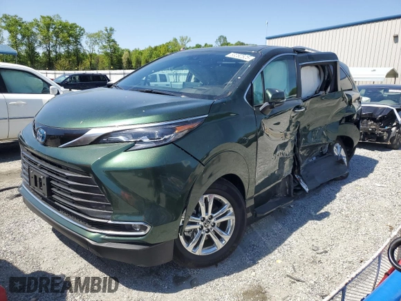 2024 Toyota Sienna Platinum z VIN 5TDESKFC7RS125570, wystawiony jako Copart lot #53282525 z przebiegiem 7298 mil mil oraz Szkoda całkowita • Salvage title. Historia ofert i sprzedaży dostępna na DreamBid. Obrazek 1.