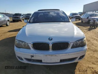 2008 BMW 7 Series 750i with VIN WBAHL835X8DT12389, listed as a Copart auction lot 80908054 with Not Provided miles and Salvage Title. Bid and sale history available at DreamBid. Image 5.