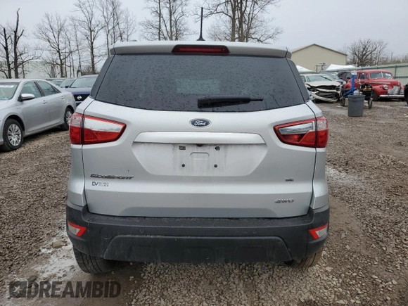2019 Ford EcoSport SE with VIN MAJ6S3GL9KC256716, listed as a Copart auction lot 51491605 with 89,401 mi miles and Salvage Title. Bid and sale history available at carsss.com. Image 6.