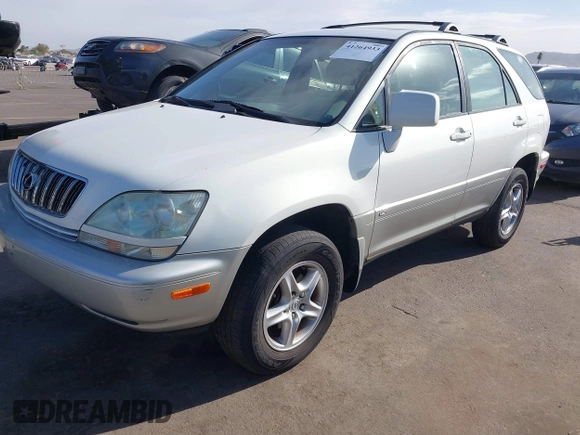2002 Lexus RX with VIN JTJHF10U320269586, listed as a IAAI auction lot 41264933 with 156,164 mi miles. Bid and sale history available at carsss.com. Image 2.