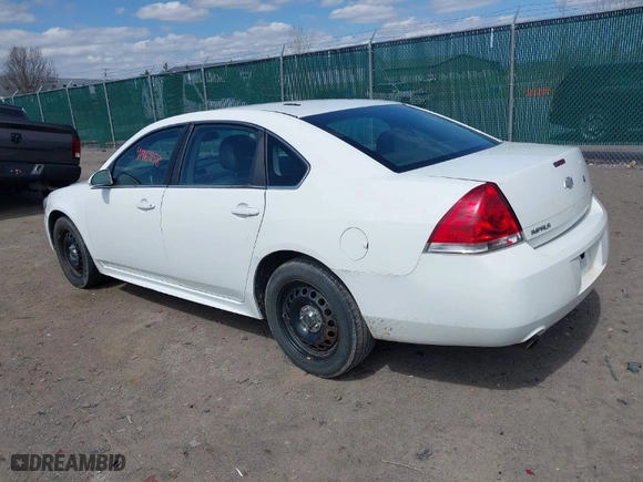 2015 Chevrolet Impala Limited Police Police with VIN 2G1WD5E35F1165983, listed as a IAAI auction lot 41969158 with 137,779 mi miles. Bid and sale history available at carsss.com. Image 3.