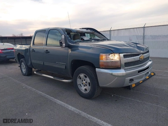 2012 Chevrolet Silverado 1500 LT with VIN 1GCPKSE77CF148478, listed as a IAAI auction lot 41907747 with 258,801 mi miles. Bid and sale history available at carsss.com. Image 1.