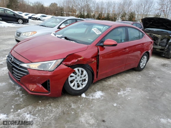 2019 Hyundai Elantra SE with VIN 5NPD74LF4KH494969, listed as a Copart auction lot 45189255 with 69,670 mi miles and Salvage Title. Bid and sale history available at carsss.com. Image 1.