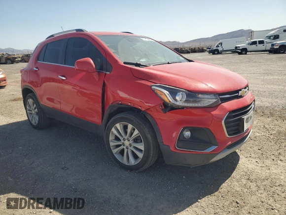 2018 Chevrolet Trax Premier with VIN 3GNCJRSB1JL228761, listed as a Copart auction lot 59775554 with 97,936 mi miles and Salvage Title. Bid and sale history available at carsss.com. Image 4.