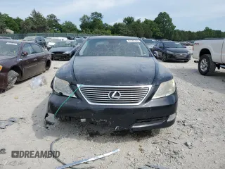 2008 Lexus LS 460 with VIN JTHBL46F985071147, listed as a Copart auction lot 61249795 with 104,373 mi miles and Salvage title. Bid and sale history available at DreamBid. Image 5.