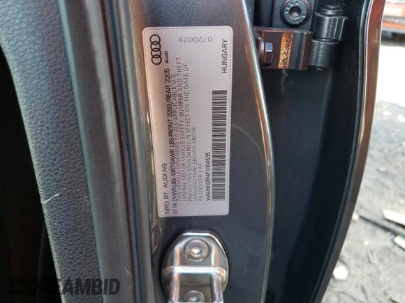 2015 Audi A3 1.8T Prestige with VIN WAUHCGFF4F1004535, listed as a Copart auction lot 69823632 with 99,848 mi miles. Bid and sale history available at carsss.com. Image 15.