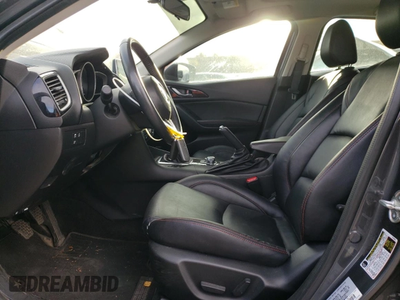 2014 Mazda 3 i Grand Touring with VIN JM1BM1M7XE1111263, listed as a Copart auction lot 80143334 with 167,635 mi miles and Salvage Title. Bid and sale history available at DreamBid. Image 7.