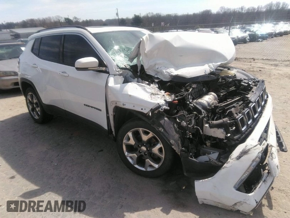 2017 Jeep Compass Limited z VIN 3C4NJDCBXHT641050, wystawiony jako IAAI lot #41838264 z przebiegiem 125 448 mil mil oraz . Historia ofert i sprzedaży dostępna na DreamBid. Obrazek 1.
