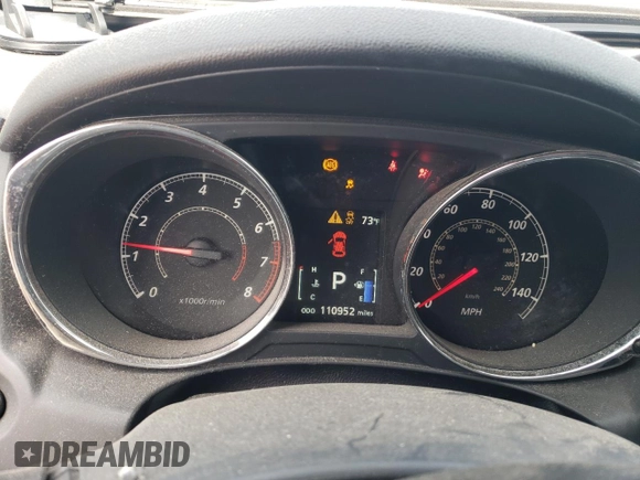 2015 Mitsubishi Outlander GT with VIN 4A4AR4AW3FE025256, listed as a Copart auction lot 59596475 with 110,952 mi miles and Salvage title. Bid and sale history available at DreamBid. Image 9.