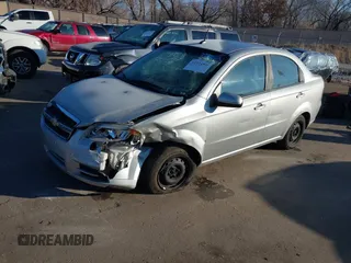 2009 Chevrolet Aveo 1LT with VIN KL1TD56EX9B374755, listed as a IAAI auction lot 41334901 with 105,967 mi miles and . Bid and sale history available at DreamBid. Image 2.