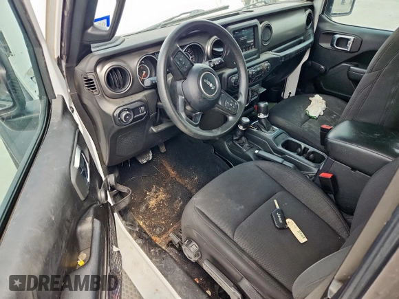 2023 Jeep Wrangler Sport with VIN 1C4HJXAG4PW667732, listed as a Copart auction lot 61261215 with 48,089 mi miles and Salvage title. Bid and sale history available at DreamBid. Image 8.