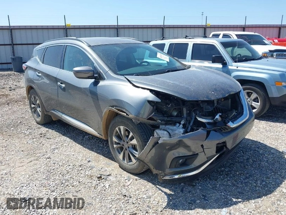 2018 Nissan Murano S with VIN 5N1AZ2MH6JN124070, listed as a IAAI auction lot 41983722 with 126,522 mi miles and . Bid and sale history available at DreamBid. Image 1.