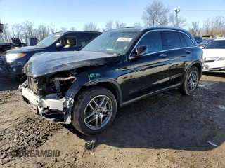 2019 Mercedes-Benz GLC with VIN WDC0G4KB8KV142310, listed as a Copart auction lot 42541295 with 65,598 mi miles and Salvage Title. Bid and sale history available at carsss.com. Image 1.