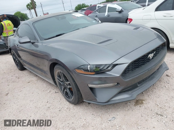 2021 Ford Mustang EcoBoost z VIN 1FA6P8TH9M5141038, wystawiony jako IAAI lot #41965588 z przebiegiem 35 344 mil mil oraz . Historia ofert i sprzedaży dostępna na DreamBid. Obrazek 1.