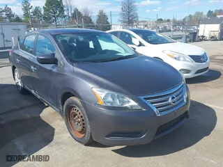 2013 Nissan Sentra SR with VIN 3N1AB7AP2DL652973, listed as a IAAI auction lot 41819896 with 164,871 mi miles. Bid and sale history available at carsss.com. Image 1.