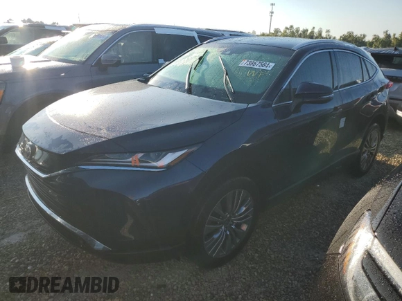 2022 Toyota Venza LE with VIN JTEAAAAH2NJ113067, listed as a Copart auction lot 73867564 with 0 mi miles and Salvage Title. Bid and sale history available at carsss.com. Image 1.