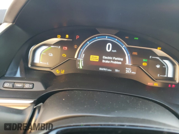 2018 Honda Clarity Plug-In Hybrid Touring with VIN JHMZC5F32JC002893, listed as a Copart auction lot 75500093 with 66,961 mi miles. Bid and sale history available at carsss.com. Image 9.