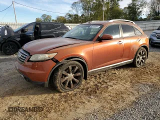 2007 Infiniti FX with VIN JNRAS08U17X101085, listed as a Copart auction lot 80182044 with 225,326 mi miles and Salvage Title. Bid and sale history available at carsss.com. Image 1.