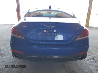 2019 Genesis G70 3.3T Advanced with VIN KMTG34LE2KU032322, listed as a Copart auction lot 66004014 with 24,852 mi miles and Salvage Title. Bid and sale history available at carsss.com. Image 6.